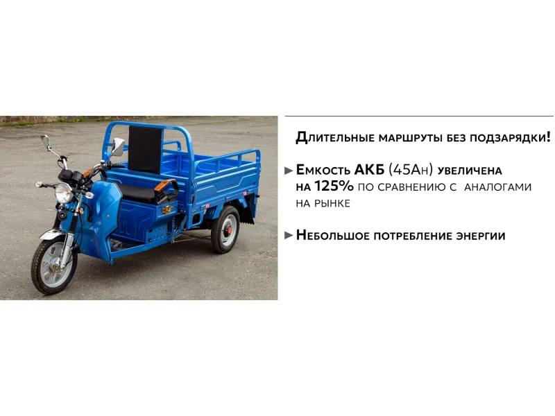 Электротрицикл грузовой AVM Cargo 1500