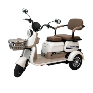 Электрический трицикл BegiMot Trio Classic коричнево-белый