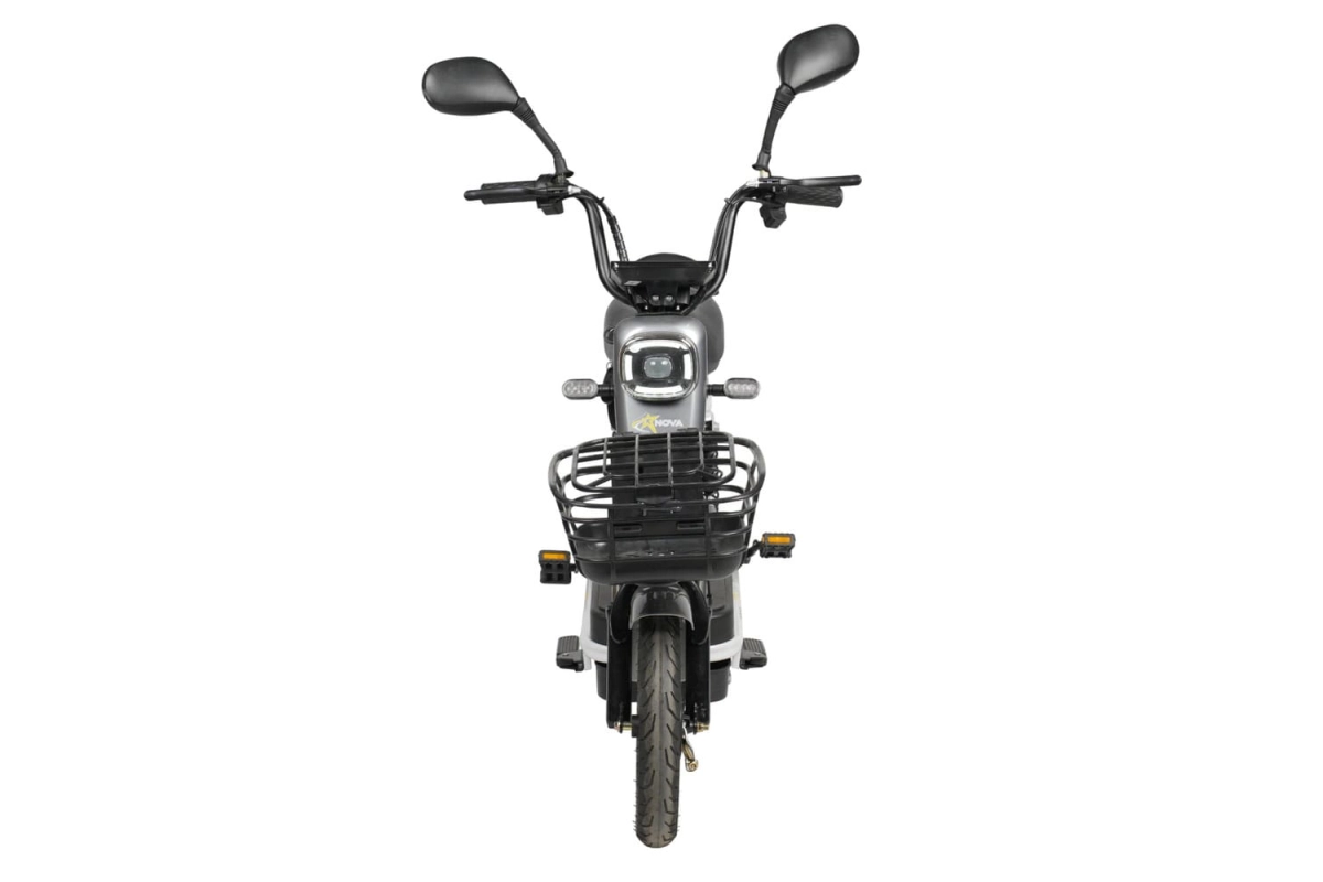 Электроскутер Nova EC-02 серый (без цепи)