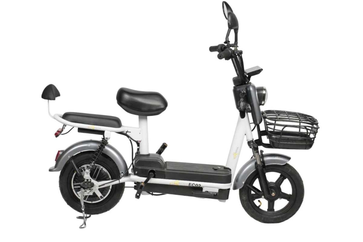 Электроскутер Nova EC-02 серый (без цепи)