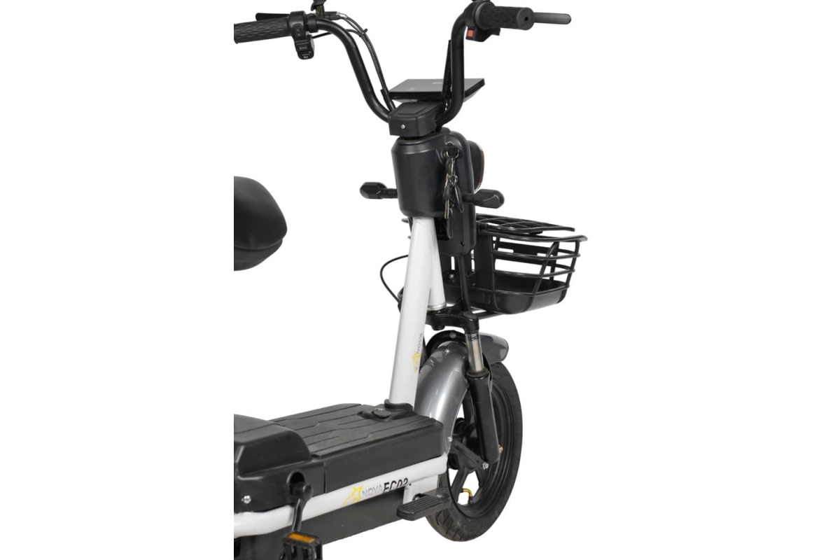 Электроскутер Nova EC-02 серый (без цепи)